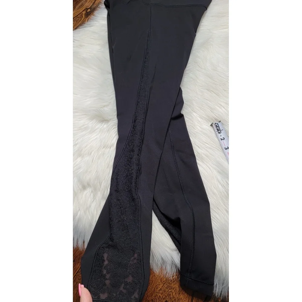 Lululemon Black High Rise Wunder Under Leggings Special Edition Women's Size 8